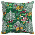 VINTERFINT Cushion cover, green, 50x50 cm