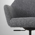 TOSSBERG / MALSKÄR Swivel chair, Gunnared dark grey/black