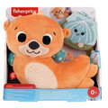 Fisher-Price 2-in-1 Rockin’ Tummy Time Otter, Plush Baby Sensory Toy HXG96 0+