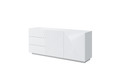 Cabinet with 2 Doors & 3 Drawers Asha 167cm, gloss white