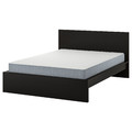 MALM Bed frame with mattress, black-brown/Vesteröy firm, 140x200 cm