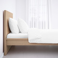 MALM Bed frame, high, white stained oak effect, 120x200 cm