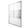 GoodHome Sliding Shower Door Beloya 160 cm, chrome/mirror glass