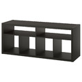 KALLAX TV bench, black-brown, 147x60 cm