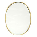 Mirror Arcilla, oval, gold