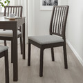 EKEDALEN Chair, dark brown, Orrsta light grey