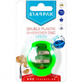 Starpak Double Plastic Sharpener Disc, green