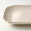FÄRGKLAR Plate, glossy beige, 30x18 cm, 4 pack