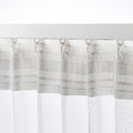 GLASÖRT Sheer curtain, 1 piece, grey-blue/dark beige, 300x300 cm