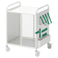 BRÄNNBOLL Shelving unit on castors, white, 56x62 cm