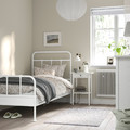 STJÄRNÖ Bed frame, white/Luröy, Standard Single