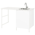 ENHET Storage combination for laundry, white, 139x63.5x87.5 cm