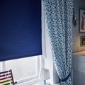 FRIDANS Block-out roller blind, blue, 120x195 cm