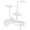 CHILISTRÅN Plant stand with wheels, white, 75 cm