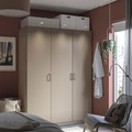 PAX / FORSAND Wardrobe combination, grey-beige/grey-beige, 150x60x201 cm