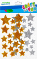 Craft Christmas Stickers Stars, glitter