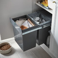 GoodHome Integrated Kitchen Pull-out Wate Sorting Bin Vigote