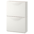 TRONES Shoe/storage cabinet, white, 52x39 cm, 2 pack