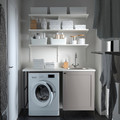 ENHET Laundry, anthracite/grey frame, 139x63.5x90.5 cm