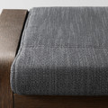 POÄNG Footstool, brown, Hillared anthracite