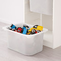 TROFAST Storage combination with boxes, white, gray, 46x30x94 cm