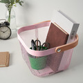 RISATORP Basket, pink, 25x26x18 cm