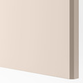 REINSVOLL Door with hinges, grey-beige, 50x195 cm