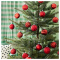 VINTERFINT Tree ornament in bag, set of 20, bauble red, 7 cm