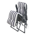 Garden Armchair Colorado, blue-white