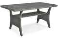 Garden Corner Sofa with Table Stockholm, dark gray