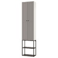 ENHET Wall storage combination, anthracite, grey frame, 60x30x255 cm