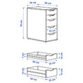 ALEX Drawer unit, 36x70 cm