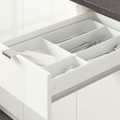 KNOXHULT Kitchen, high-gloss white, 220x61x220 cm