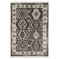 DVÄRGVETEN Rug, black/white, 170x240 cm