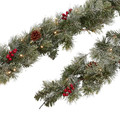 Christmas Garland with LED Fairview 182 cm, battery-operated