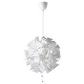 RAMSELE Pendant lamp, geometric, white, 43 cm