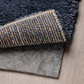 STOENSE Rug, low pile, dark blue, 80x150 cm