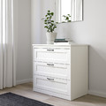 SONGESAND Bedroom furniture, set of 5, white, 160x200 cm