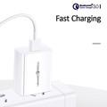 USAMS Wall Charger T22 1xUSB 18W QC 3.0 EU Plug