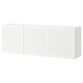 BESTÅ Wall-mounted cabinet combination, white/Hanviken white, 180x42x64 cm