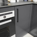 GoodHome Kitchen Cabinet Handle Golpar D, matt black, 233 mm