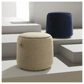 JÄRRESTAD Pouffe, with storage/Djuparp dark blue