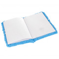 Plush Notebook Diary "M", blue