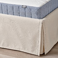 TÄRNKULLEN Upholstered bed frame, Vissle beige, 160x200 cm