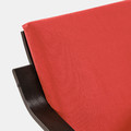 POÄNG Low-back armchair, black/Vissle red