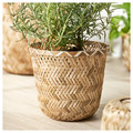 KLYNNON Plant pot, handmade bamboo, 15 cm