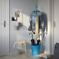 ÄLGANÄS Hat and coat stand, light blue, 173x33 cm