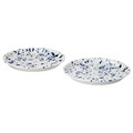 SILVERSIDA Plate, patterned/blue, 26 cm