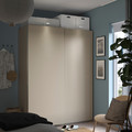 PAX / HASVIK Wardrobe, grey-beige/grey-beige, 150x66x201 cm