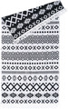 Rug Pled 80 x 150 cm, aztec black